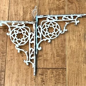 PRICE DROP*****Shabby chic, chippy white, Victorian vintage, iron doorway decor